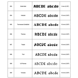 borduur lettertypes bladzijde 11