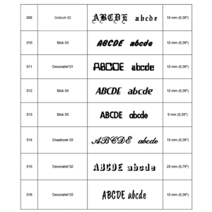 borduur lettertypes bladzijde 2