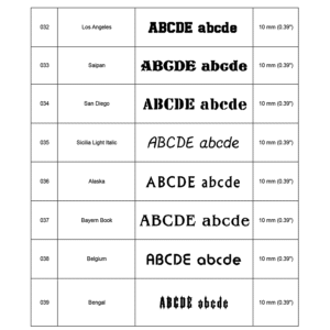 borduur lettertypes bladzijde 5