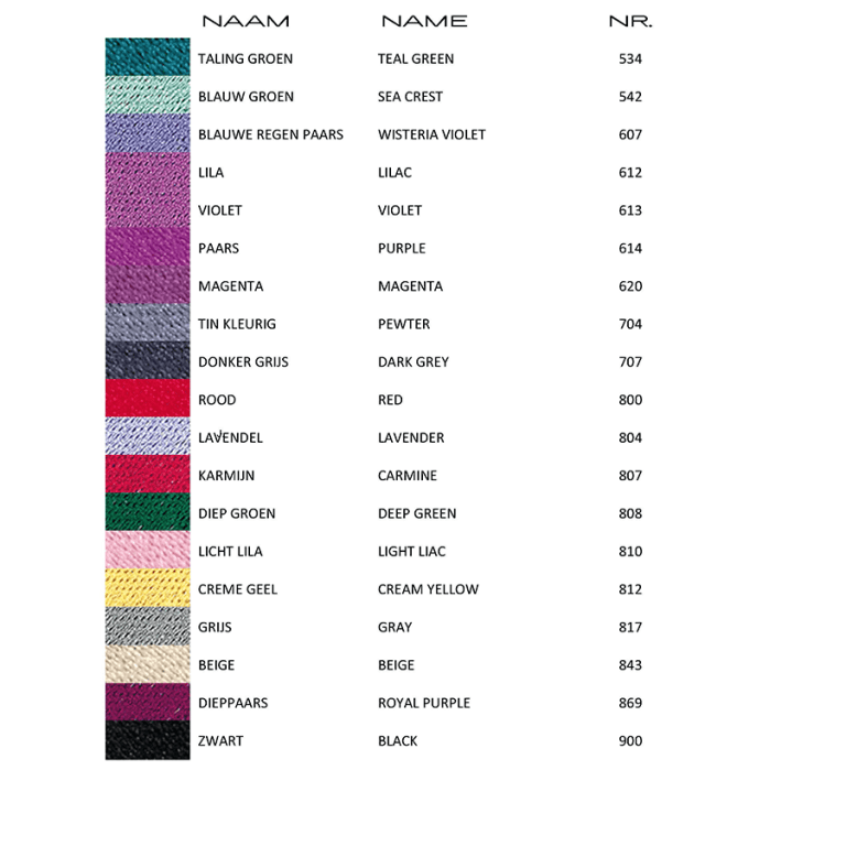 Borduur garen kaart 2 Machinaal borduren met 64 kleuren garen