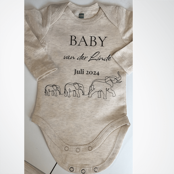 Romper met fijne lijnen bedrukking