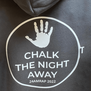 Bedrukken van Kleding met logo of tekst│Cross_Fit_Brielle Chalk de Night Away evenement